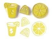 Citrus Medley Stamp Set - Rubber Stamp Set - Cling Rubber Stamps