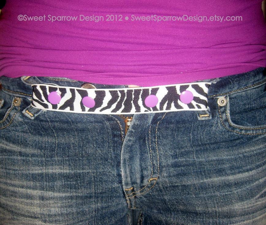Adjustable ELASTIC SNAP BELT for Moms - Maternity Postpartum, Pants Waistband Teen Adult