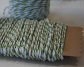 Bakers Twine 8 Ply - 10m - Lime Green and White Il_170x135