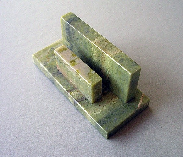 Vintage Connemara Marble Letter Holder