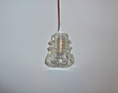The Original Perfect Antique Insulator Pendant Light with Lightbulb includes Lightbulb