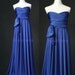 Royal Blue Maxi Dress Bridesmaid Dress Infinity Dress Wrap Convertible Dress Women Formal Evening