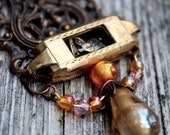 Filigree -  Upcycled OOAK Vintage Watch Pendant