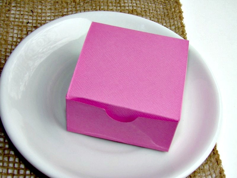 Hot Pink Favor Box: Create Your Own Custom Soap Favors