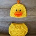 Piglet / Pig Hat & Diaper Cover Set, inspired by Winnie the Pooh (NEWBORN or 3-6 Month size)