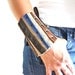 Leather Cuff - Leather Bracelet / Beige - Brown - Blue - Tan Leather