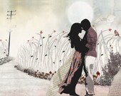 Large wall art, Love painting, Love couple paintings, The kiss