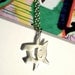 Monster Necklace- Solid 14K Gold Pendant Charm