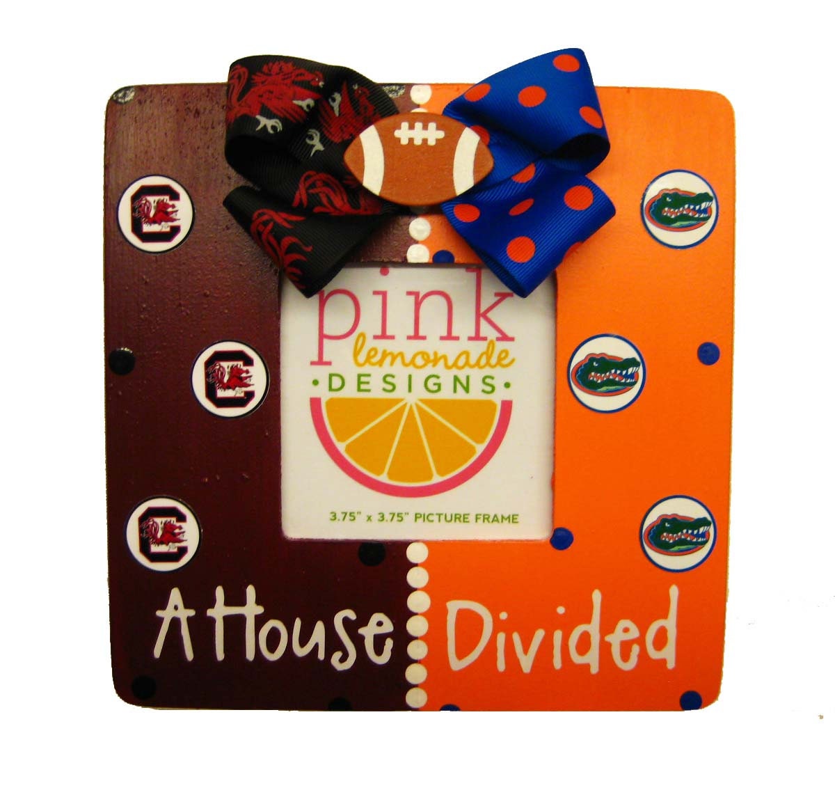 A House Divided Wood Handpainted Picture Frame