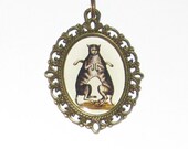 Conjoined Cats Necklace