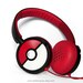 NEW Poke-phones Headphones earphones white red hand painted