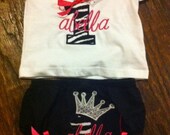 Bling Princess Birthday Shirt or Onesie and Bloomers Set