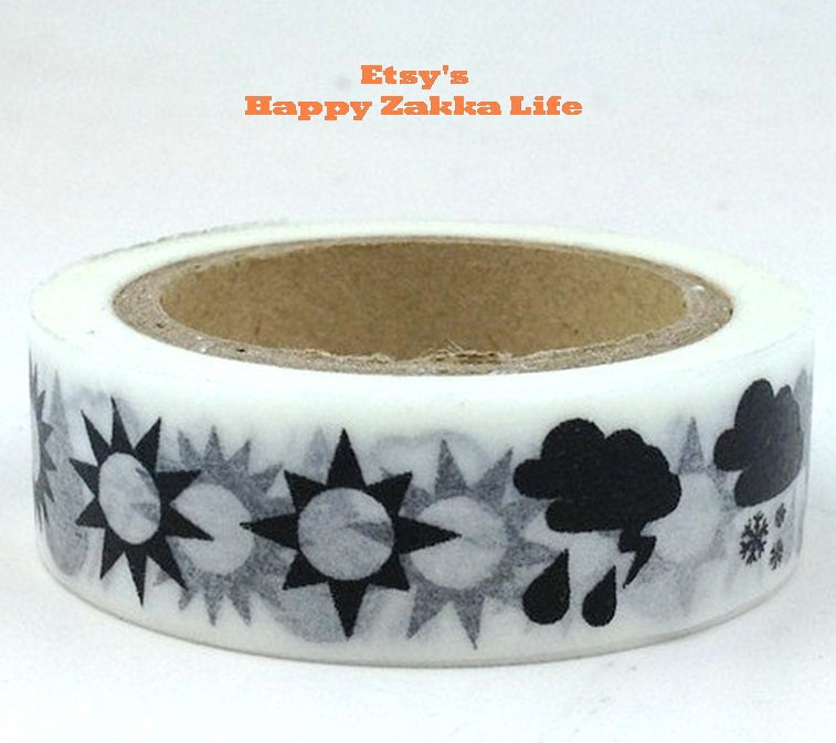 Japanese Washi Masking Tape - Weather Forcast 03 - 11 yards