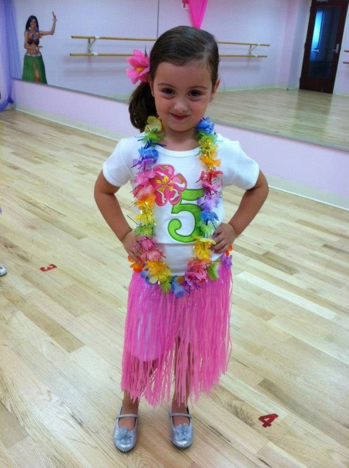 Luau flower and age number or name monogram T-Shirt by Sew Jewell