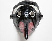 Paper mache bird mask