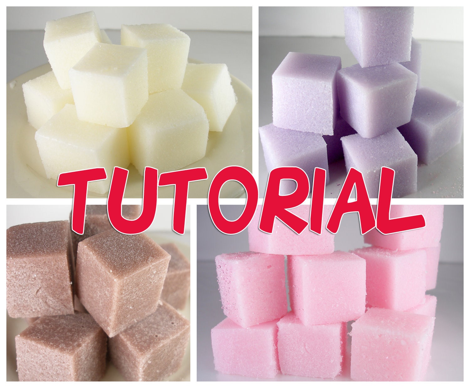 Tutorial - SUGAR CUBE SCRUBS - full photo tutorial