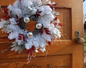 Front Door Wreath,  Door Decor, New Years Wreath, Winter Wreath, Wreaths for Door, Twig wreaths for door