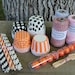 24 Striped Paper Straws- Choose from 14 Colors