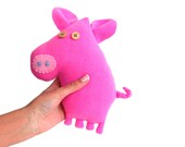 Pig plush toy stuffed animal soft toy pink piggy