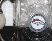 DENVER BRONCOS Redneck Cowboy Chugger Beer Mug  - Ball mason jar w/ Handle