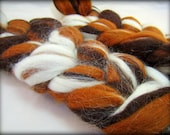 4 Oz "Cowpoke" Wool Roving Braid Fiber for Spinning, blending, & more.
