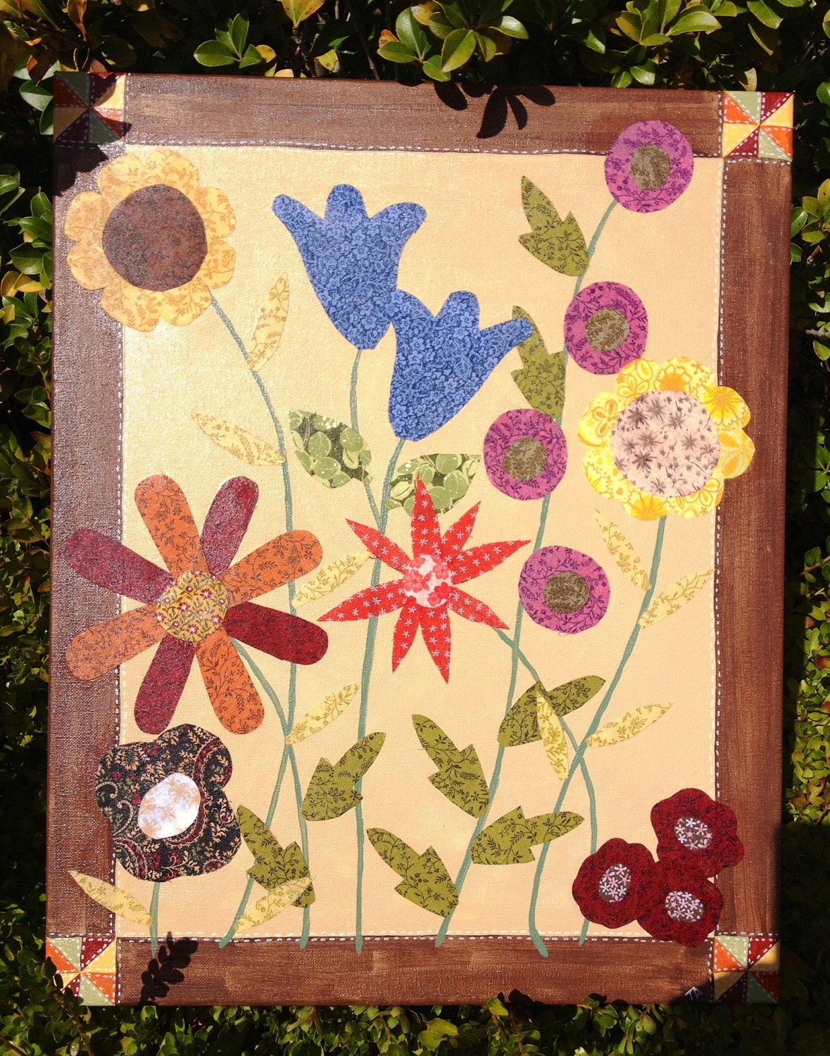 Quilt Art: Autumn Flowers