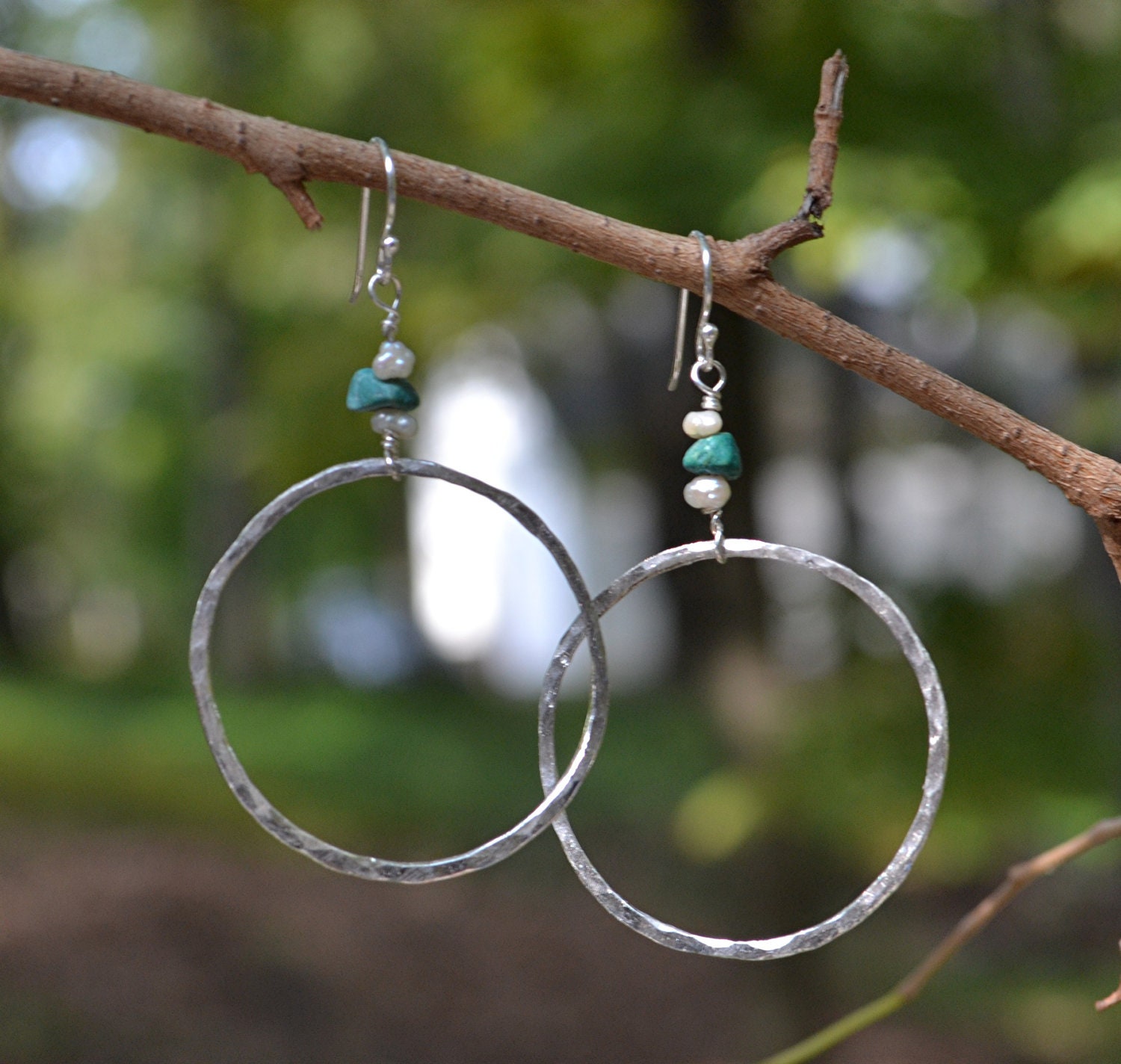 Silver Hoop Earrings