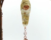 Madrigal Spirit Faith Chrysalis White and Gold with Copper Tag and Freshwater Pearls - 201210TC144