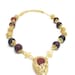 Brown  natural stone necklace, Agate.