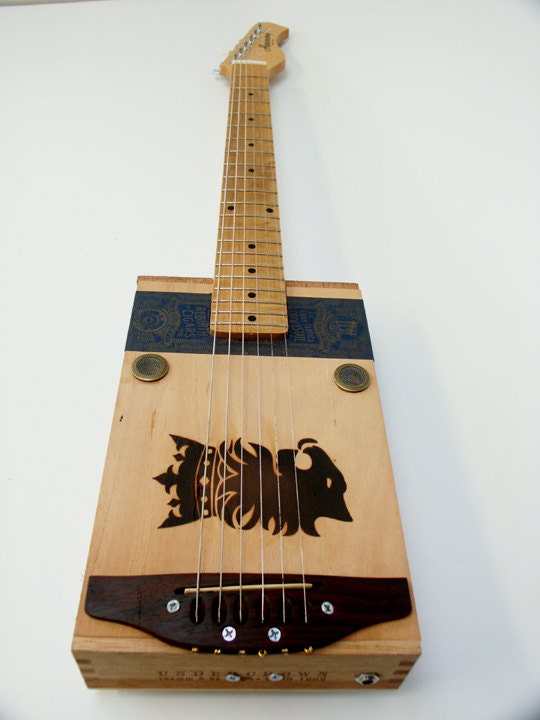 Undercrown Cigar Box Guitar Acoustic Electric Handmade
