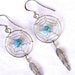VTG Dreamcatcher NA  Sterling dangle earrings