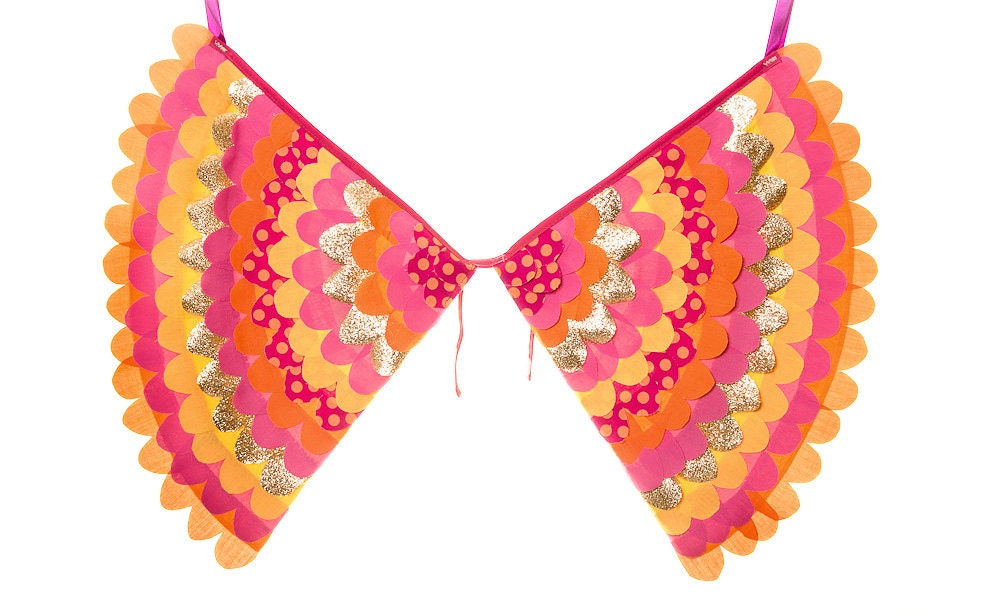 MEDIUM SIZE Fancy Dress Costume Bird Wings, Fairy Wings, Super Hero Wings, Toddler Pretend Play Accessory - The Olivia Wings