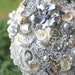 Champagne wedding bouquet. Deposit on a custom Vintage style broach bouquet. Please read description below the picture