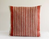 ON SALE French farmhouse decor pillow cover - throw pillows - cushion case - red throws - 16x16