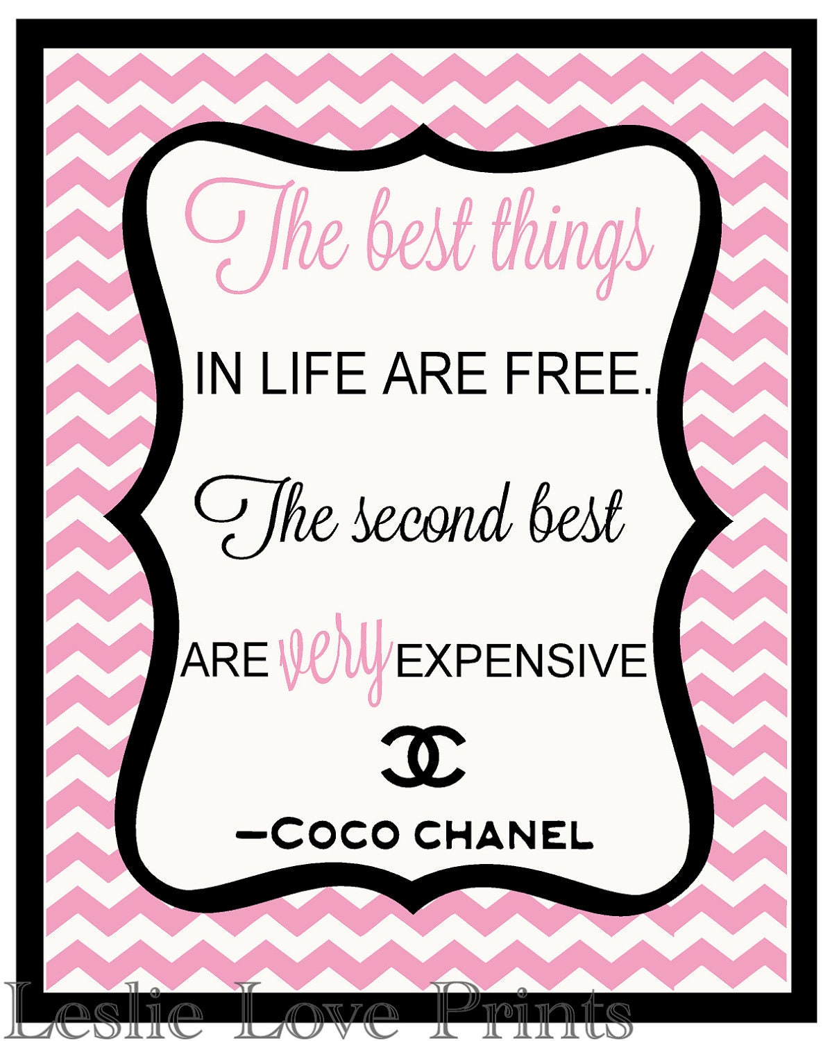 Cute Coco Chanel Quote - 8x10 Printable