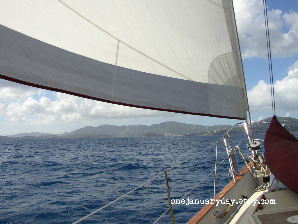 Sailboat Photograph, Art Print - Mariah (8x10)