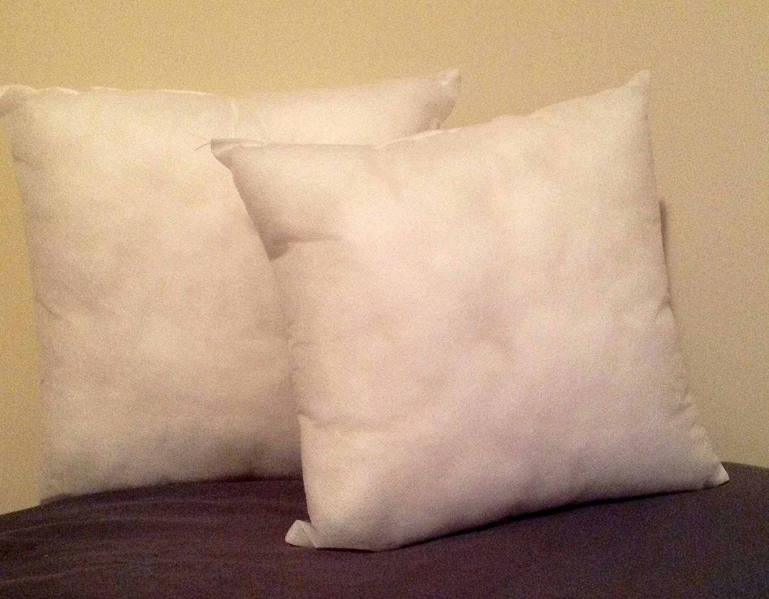 12x12 or 14x14 pillow insert for monogrammed pillows