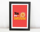 Printable 'You are my Sunshine' illustration