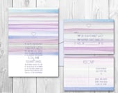 Elegant WATERCOLOR WEDDING INVITATIONS - Modern wedding invites