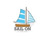 Ready Made, Simple and Cute Sailboat illustration Logo Design for your Business (OAK design)