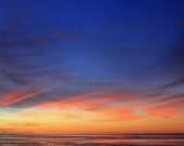 Blue and Orange Sky Photograph - 7x5