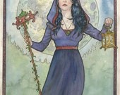 Art Nouveau 11 Original Watercolor by Scott Christian Sava