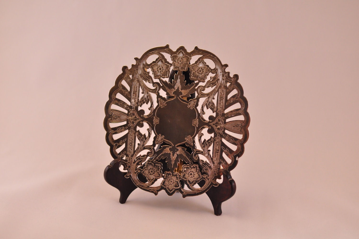 Wallace Silverplate Trivet with Feet