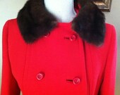 GORGEOUS Wool Suit with Fur - Excellent Condition