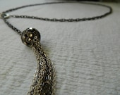 Adjustable Gunmetal Dragon Ball Necklace