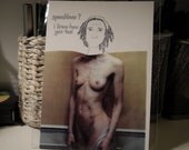 Illustrated "speechless, i know how you feel" Postcard