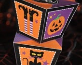 Halloween DIY decor pdf printable mini treat box / favor box / cupcake box INSTANT DOWNLOAD Il_170x135