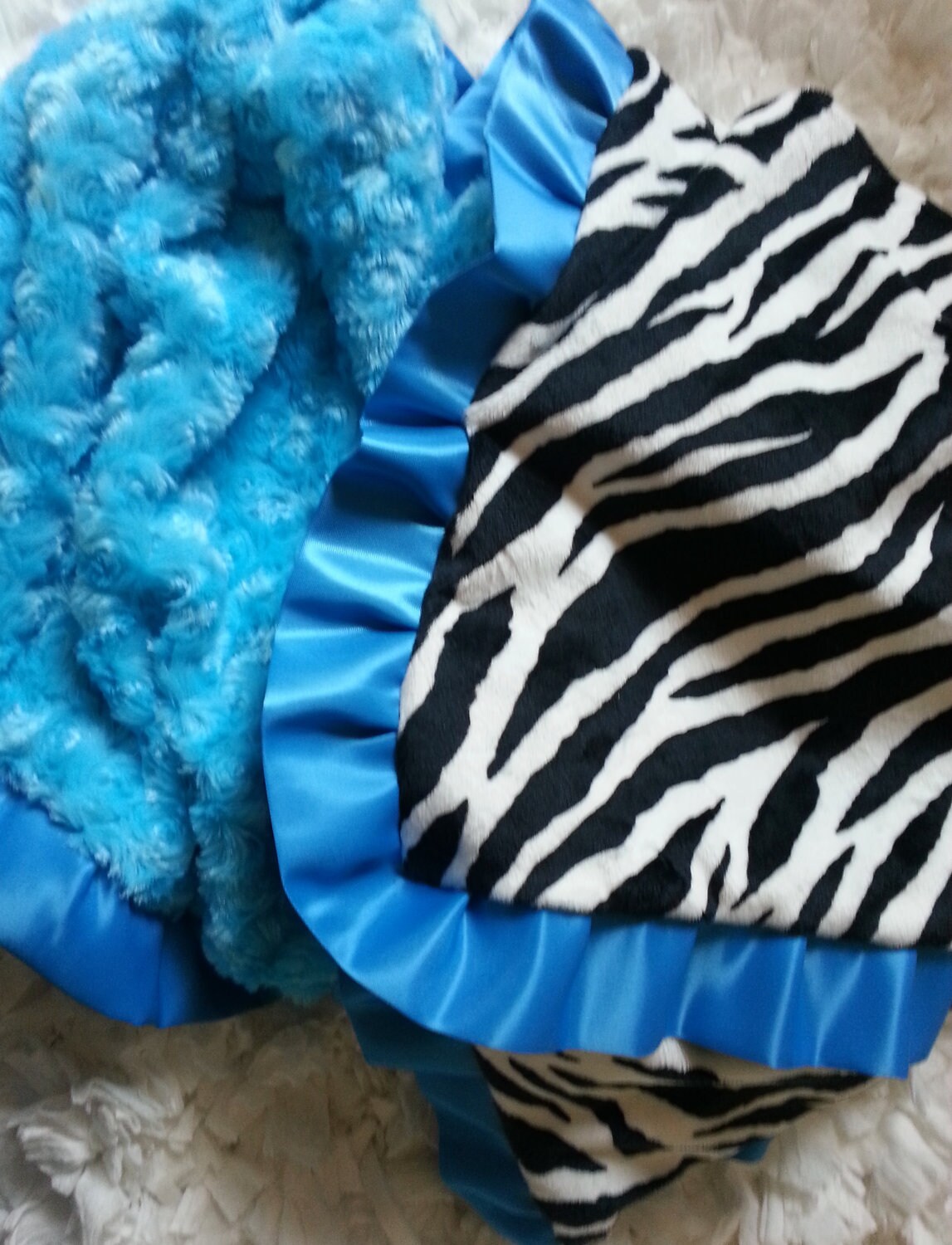 neon blue zebra