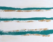 Mod Undercurrent Turquoise No. 2 Original Abstract Painting