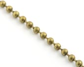 Vintage Antique Style Bronze Ball Chain for Necklace Pendants - 24 inch - With Ball Chain Connecter
